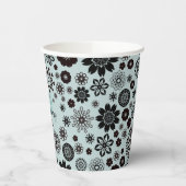  Names Cute Sage Green Floral Pattern Papieren Bekers (Links)