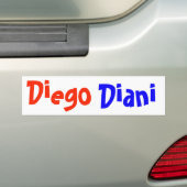 Names Diego and Diani sticker (Op auto)