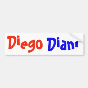 Names Diego and Diani sticker