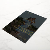 Names Modern Foto 6 Vertical Wedding Folie Uitnodiging (Gedraaid)