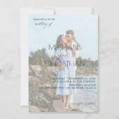 Names Modern Foto 6 Vertical Wedding Kaart (Voorkant)