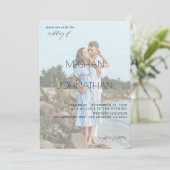 Names Modern Foto 6 Vertical Wedding Kaart (Staand voorkant)