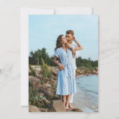 Names Modern Foto 6 Vertical Wedding Kaart (Achterkant)