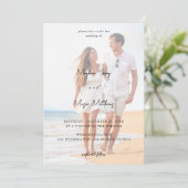 Names Modern Photo 6 Wedding V3 Kaart (Staand voorkant)