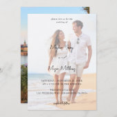 Names Modern Photo 6 Wedding V3 - KR Kaart (Voorkant / Achterkant)