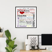 Names of God-Subway Art Poster (Thuiskantoor)