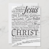 Names of Jesus Christmas Ornament Exchange Party Kaart (Achterkant)