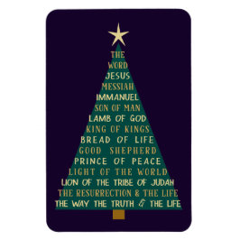 Names of Jesus Christmas Tree Magneet