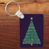 Names of Jesus Christmas Tree Sleutelhanger (Voorkant)