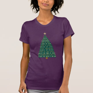Names of Jesus Christmas Tree T-shirt