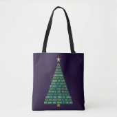 Names of Jesus Christmas Tree Tote Bag (Voorkant)