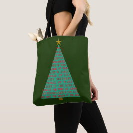 Names of Jesus Christmas Tree Tote Bag