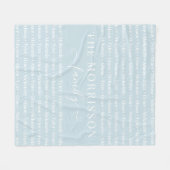 Names Pattern Modern Trendy Script van gezinslid Fleece Deken (Voorkant (Horizontaal))