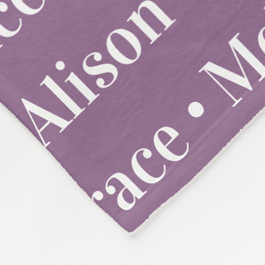 Names Pattern Modern Trendy Script van gezinslid Fleece Deken (Hoek)