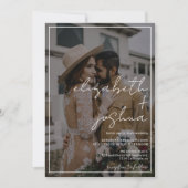 Names script lijst zwart 4 foto alles bij 1 bruilo kaart (Voorkant)