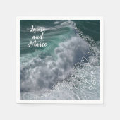 Names, sea and love photo and doodle servet (Voorkant)