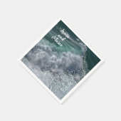 Names, sea and love photo and doodle servet (Hoek)