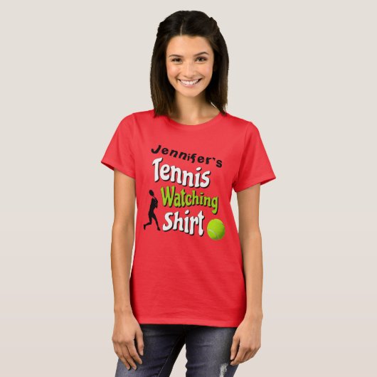 [NAME'S] TENNIS WATCHING SHIRT (Voorkant volledig)