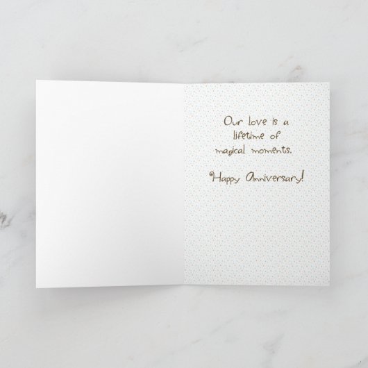  Names Weddenschap Jubileum aan echtgenoot Kaart (Binnen)