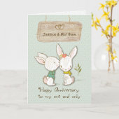  Names Weddenschap Jubileum aan echtgenoot Kaart (Gele Bloem)