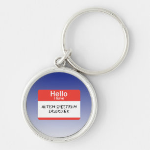 Nametag Autisme Spectrum Stoornis Sleutelhanger