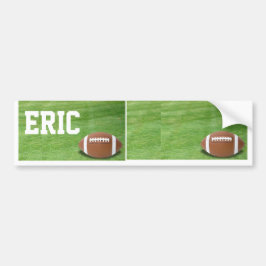 Nametag Football Eric en Blank Bumpersticker