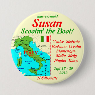 NAMETAG SCOOTIN DE BOOT SEPT 2012 RONDE BUTTON 7,6 CM