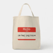 Nametag Spectrum Tote Bag (Achterkant)