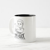 NameYourOwnDuck Tweekleurige Koffiemok (Voorkant links)