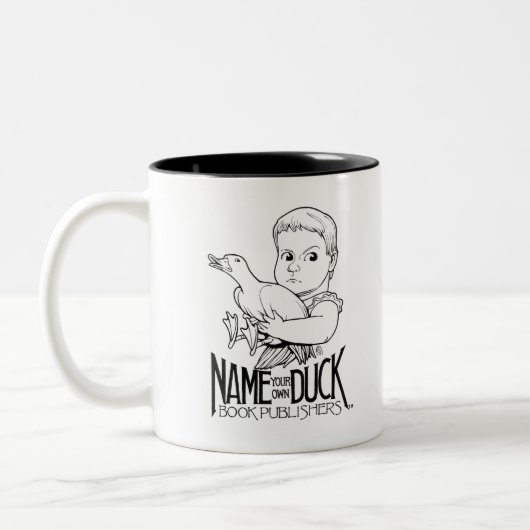 NameYourOwnDuck Tweekleurige Koffiemok (Links)