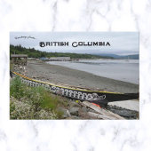 Namgis Dugout Canoe in Alert Bay British Columbia Briefkaart