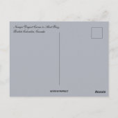 Namgis Dugout Canoe in Alert Bay British Columbia Briefkaart (Achterkant)