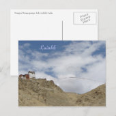 Namgyal Tsemo gompa, Leh, Ladakh, India Briefkaart (Voorkant / Achterkant)