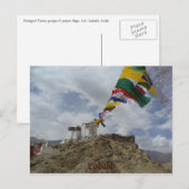 Namgyal Tsemo gompa, Leh, Ladakh, India Briefkaart (Voorkant / Achterkant)