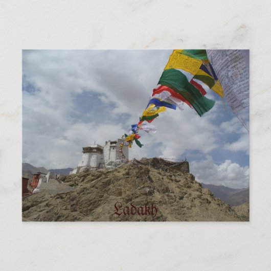 Namgyal Tsemo gompa, Leh, Ladakh, India Briefkaart (Voorkant)