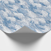 Nami Japans Wave wrapping papier (Hoek)