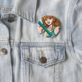 Nami ~ Kat Dief Ronde Button 5,7 Cm (In situ)