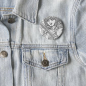 Nami ~ Kat Dief Ronde Button 5,7 Cm (In situ)