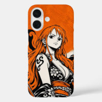 Nami One Piece Oranje Esthetiek Anime iPhone Hoesj
