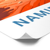 Namib Desert Africa Reisposter Poster (Hoek)