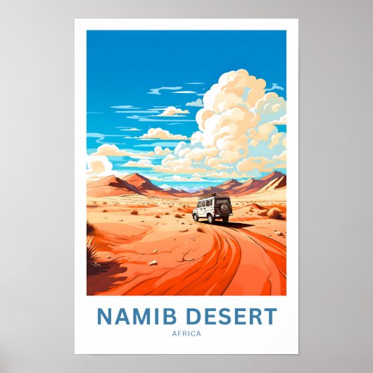 Namib Desert Africa Reisposter Poster (Voorkant)