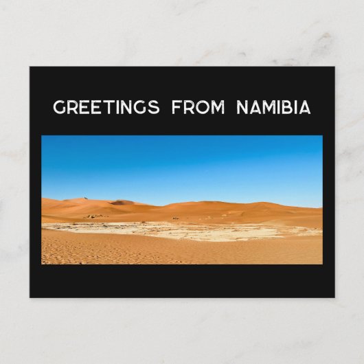 Namib Desert Briefkaart (Voorkant)