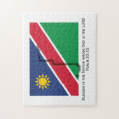 NAMIBIA | Gezegende natie | NAMIBIAANSE VLAG Legpuzzel (Verticaal)