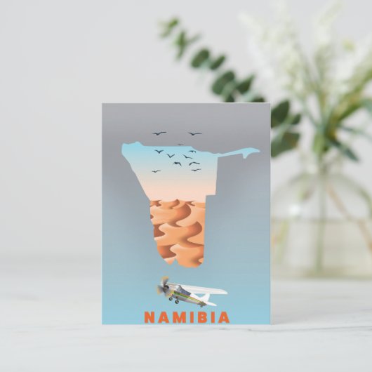 Namibia kaart (Staand voorkant)