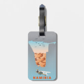Namibia kaart bagagelabel (Achterkant verticaal)