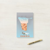 Namibia kaart post-it® notes (Op bureau)