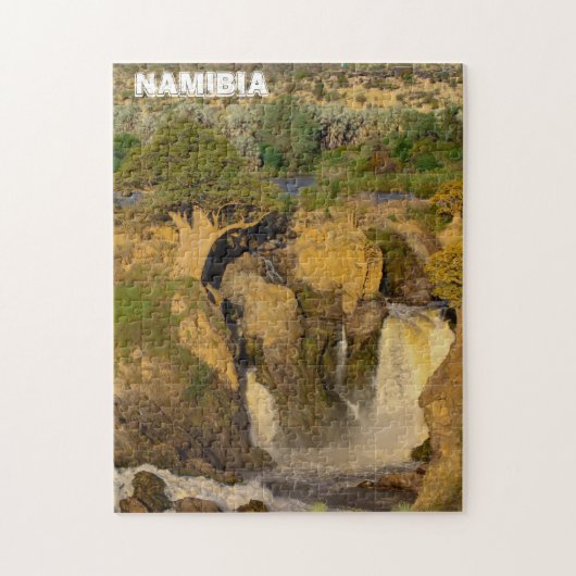 Namibia Kunene River Epupa Falls Landscape Nature Legpuzzel (Verticaal)