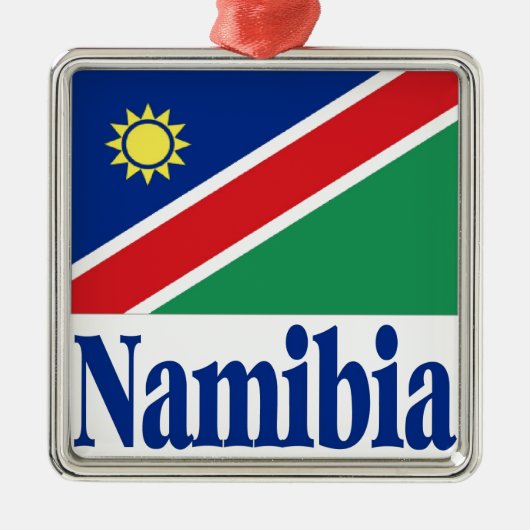 Namibia Metalen Ornament (Voorkant)