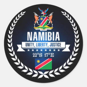 Namibia Ronde Sticker