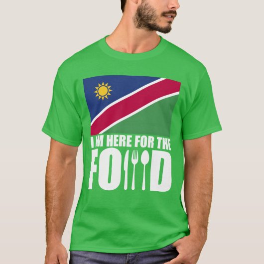 Namibia souvenir eten reis vriend t-shirt (Voorkant)